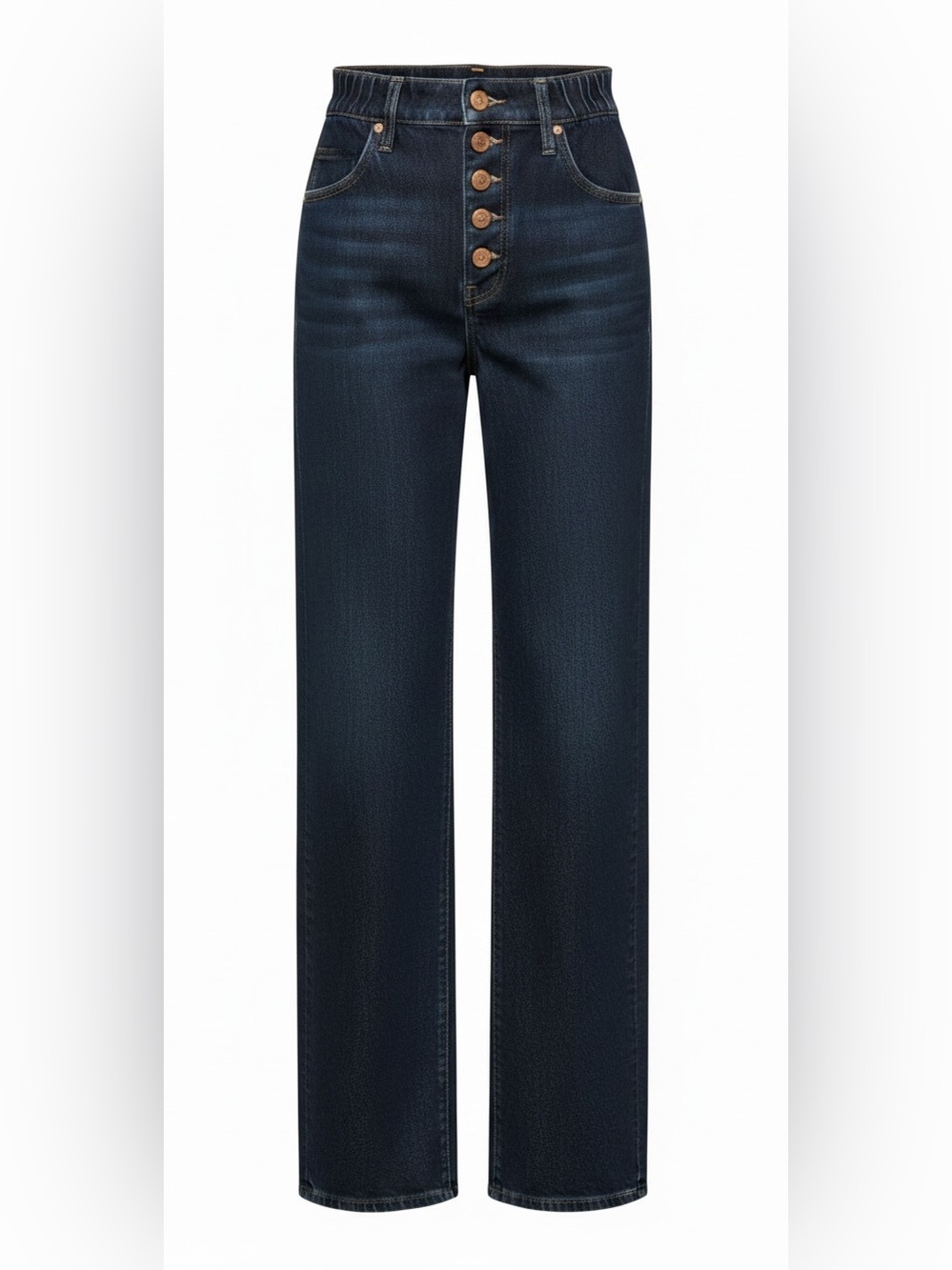 24 SÉZANE High-Rise Wide-Leg Jeans in Dark Blue